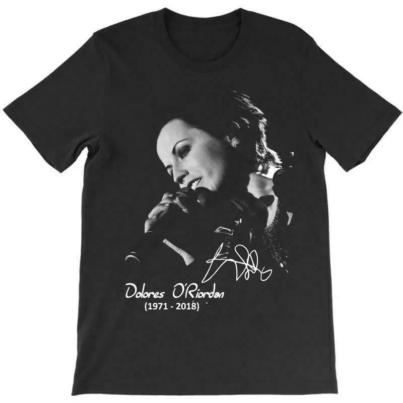 Dolores O'riordan The Cranberries Camiseta negra de algodón