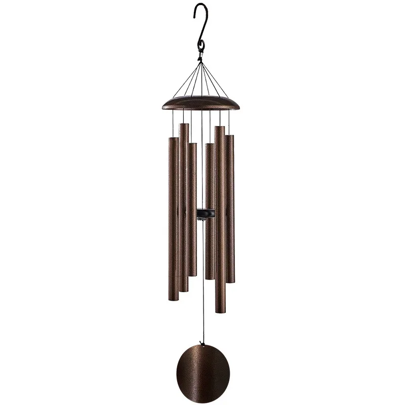 

Cross-border European and American 38-inch six-tube retro metal wind chimes pendant home courtyard balcony decoration creative w