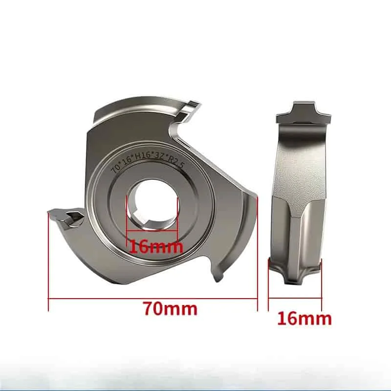70x16xH16 3Z 6Z R2 Trimming Cutter Finishing Knife For Edge Banding Machine Woodworking Cutting Tools