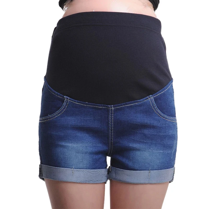 Emotion Moms Summer Maternity Shorts Pregnant Denim Jean Mommy Clothing Pregnancy Jeans Maternity Clothes