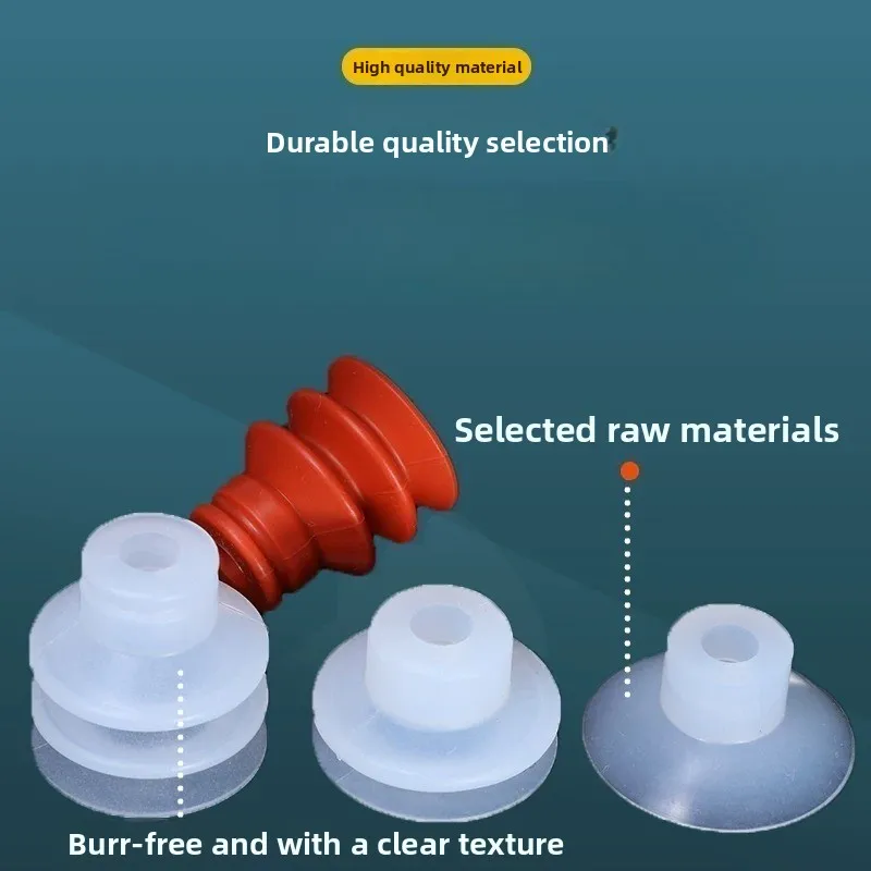 10pcs  SP DP MP Silicone Vacuum Pad Large Head Small Head Single Double Triple Layer Suction Cup  Pneumatic Components