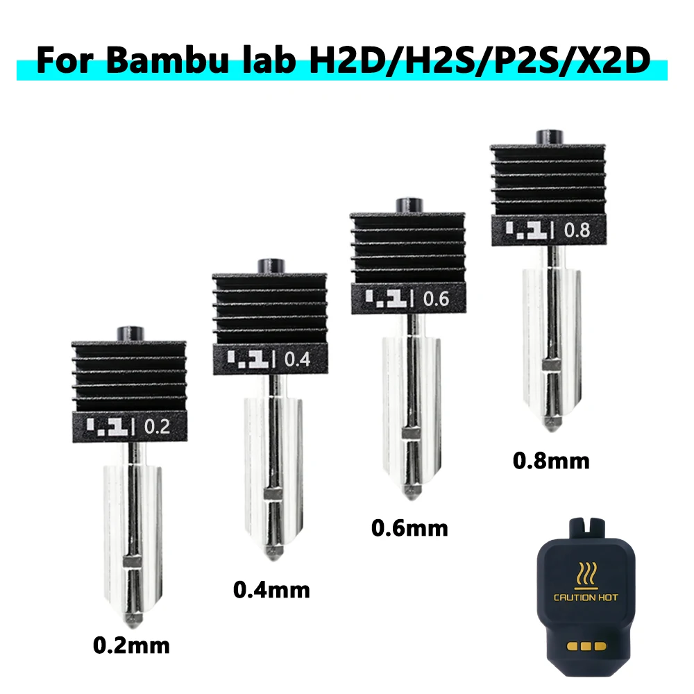 Aggiornamento Hotend Per Bambu Lab P2S/H2S/H2D Hotend Per Bambulab P2S Ugello Hotend Kit Qualità P2S Accessori