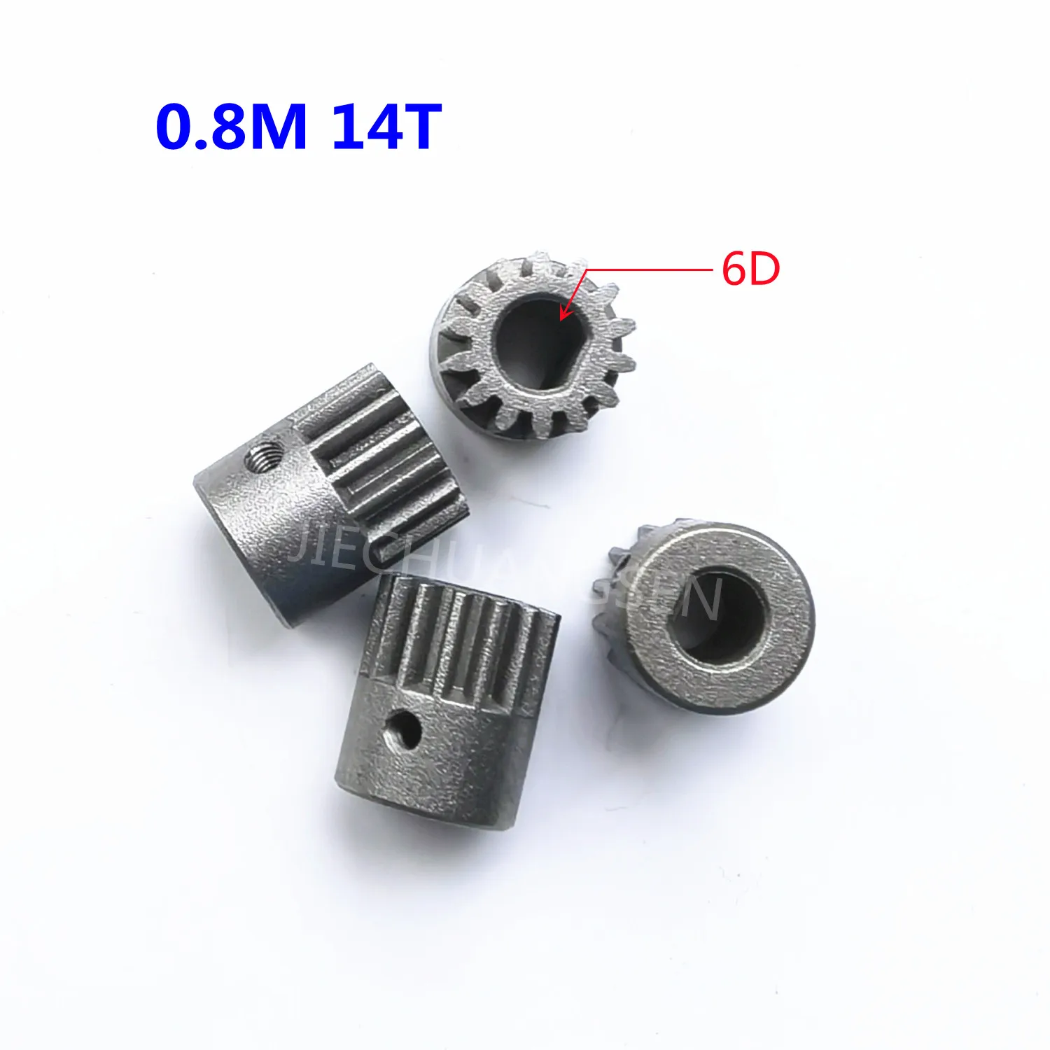 

5PCS/LOT 0.8M 14T Inner Diameter 6D Metal Motor Gear Powder Metallurgy Precision Cylindrical Spur Gear