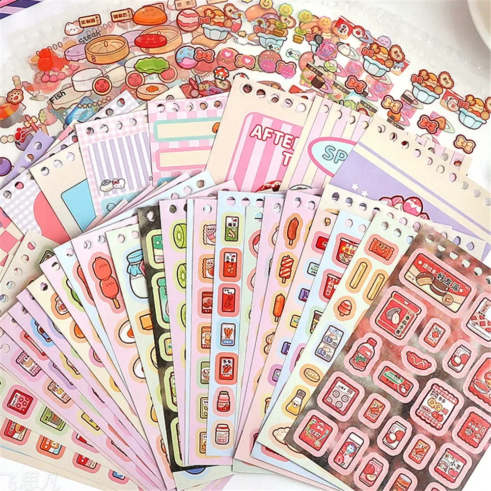 Snacks and Drinks Gift Pack Material Scrapbook Stickers Diary Decorative Stickers Accessories Stationery Super Duplicate