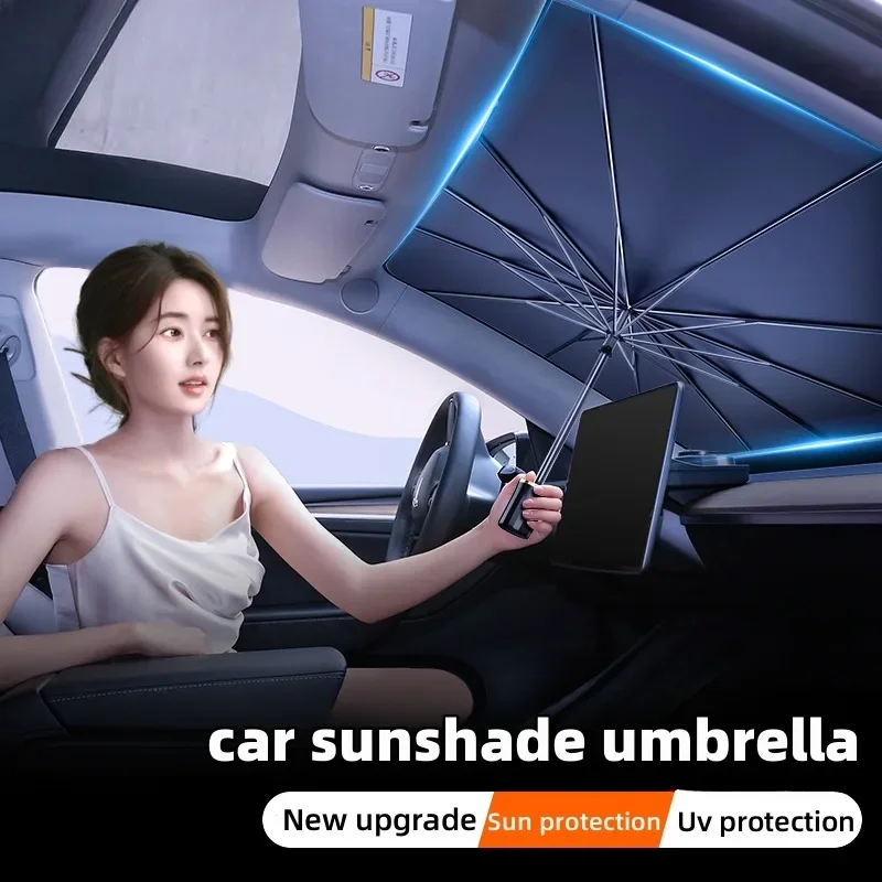 

Car Sunshade Umbrella Car Sun Shade Protector Parasol Summer Sun Interior Windshield Protection Accessories For Auto Shading