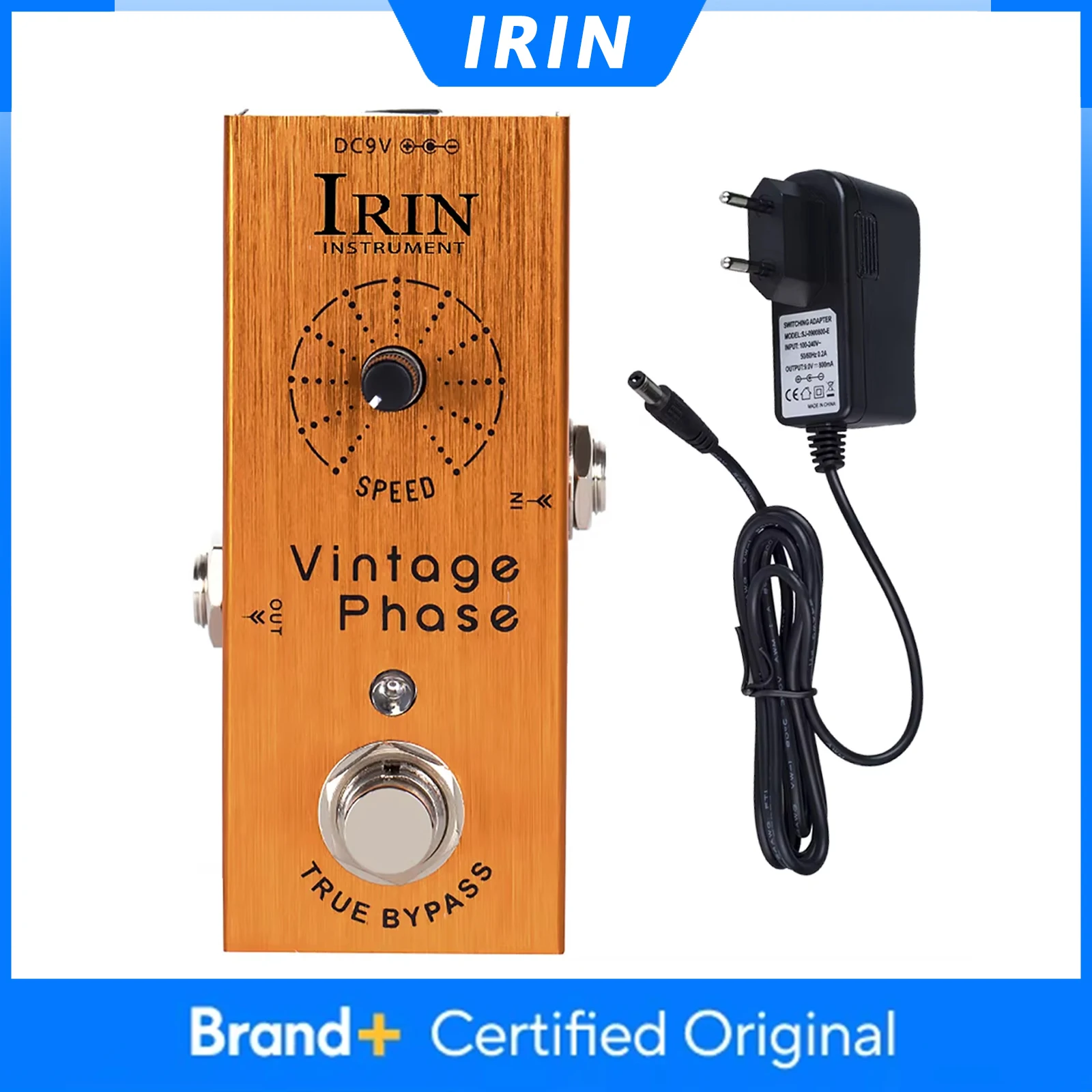 IRIN AN-10 Electric Guitar Effect Pedal Vintage Phase Pedal True Bypass Re-Creates Classic Phaser Sounds Effect of the 70's