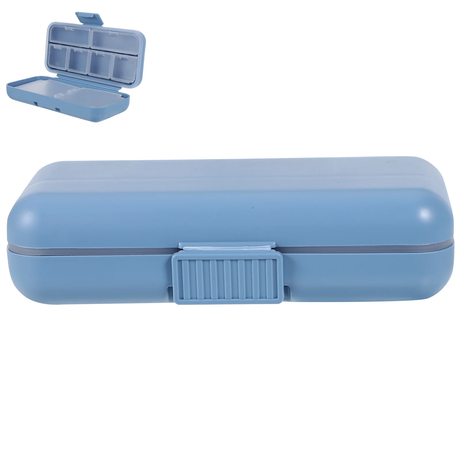 

Portable Medicine Storage Box Large Blue 0319 Pill ganizer Detachable Compartment Case Travel Suitcase Backpack Pocket Friendly