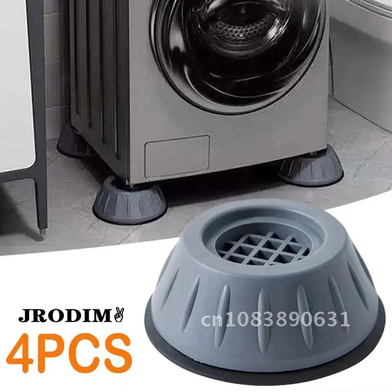 

Dryer Refrigerator Base Fixed Non-Slip Pad Anti-Vibration Feet Pads Home Universal for Washing Machine Non-Slip Plastic Pad 4Pcs
