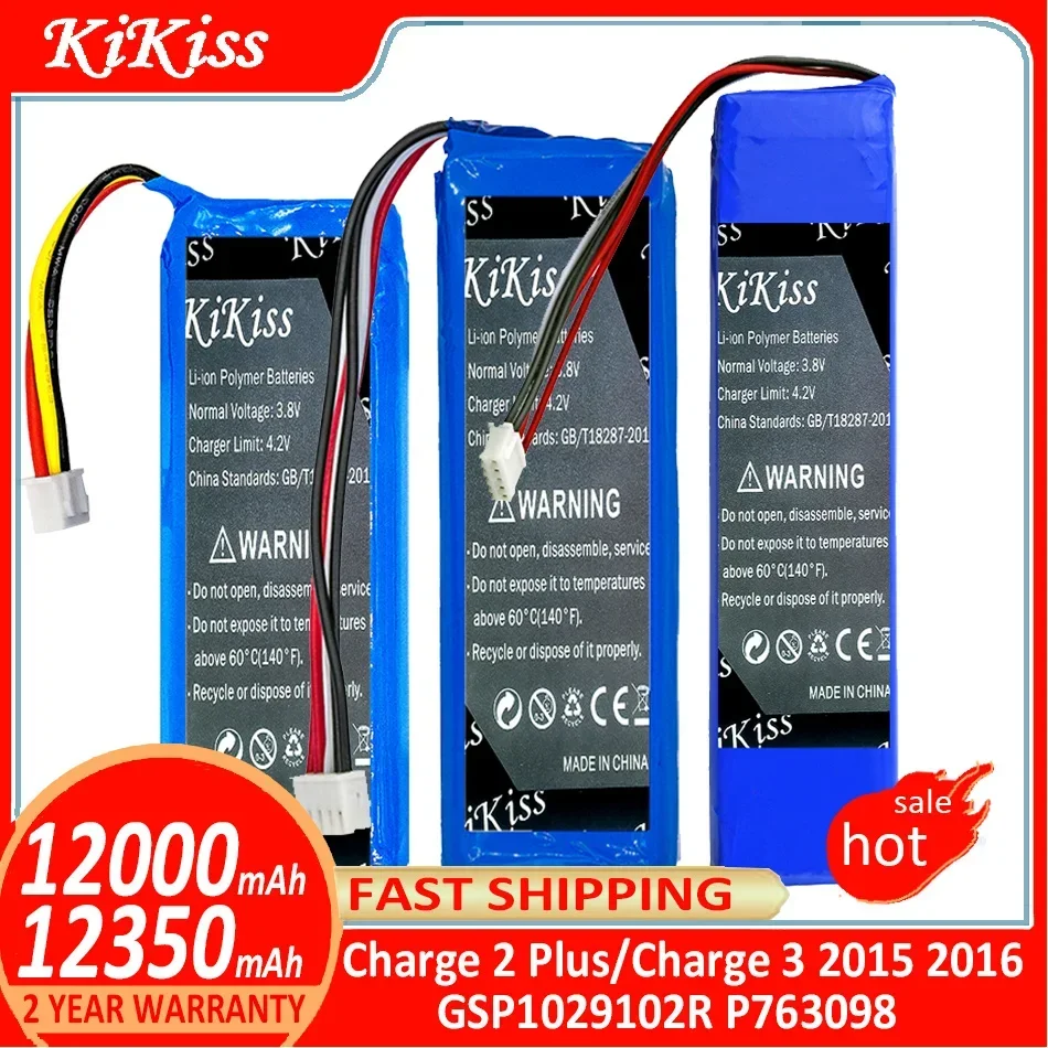 KiKiss-لـ JBL ، مكبر صوت ، شحن 2 Plus ، شحن 2 Plus ، شحن 3 ، شحن 3 ، شحن 3 ، g1029102r ، P763098 ، بطارية ، إصدار sp80