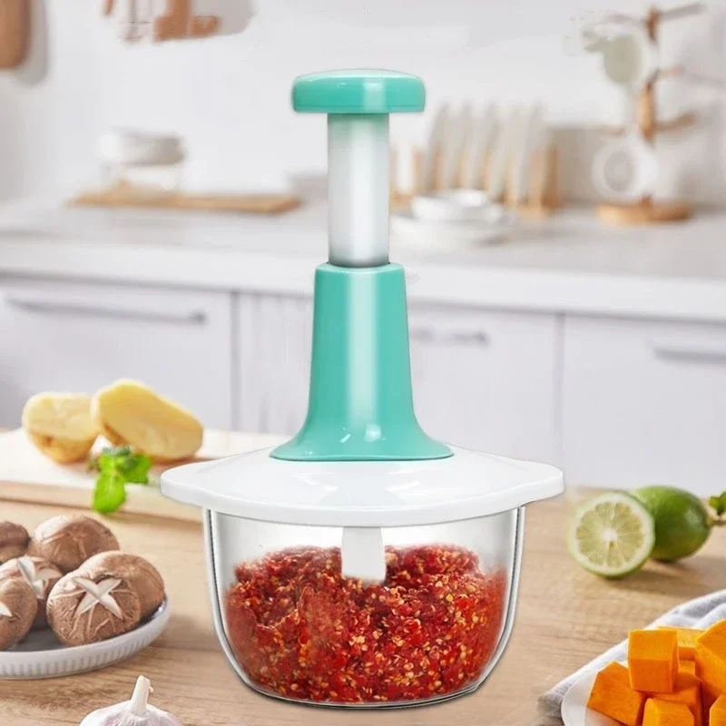 Manuel Sebze Kıyma Makineleri Pres Tipi Ev Sarımsak Et Kesici Öğütücüler Çırpma Karıştırıcı Mutfak yiyecek parçalayıcı Mini mutfak robotu