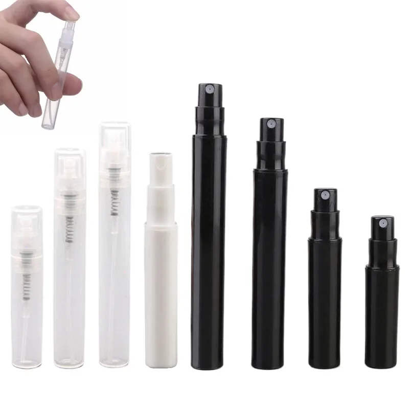 

100Pcs 2ml/3ml/4ml/5ml Empty Plastic Pen Shape Mini Perfume Sample Spray Bottles Refillable Travel Fine Mist Atomizer Container