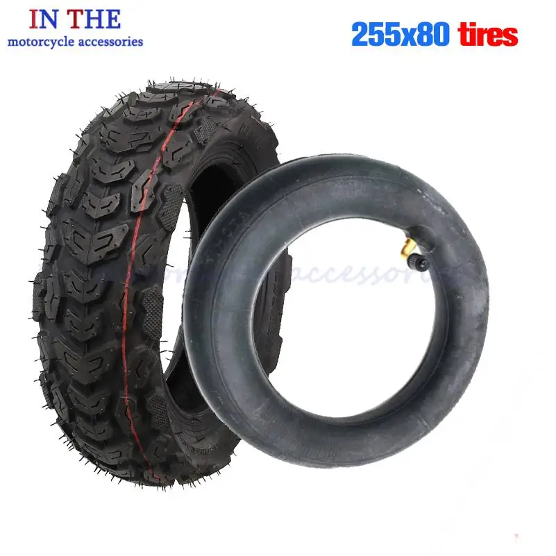 New 255x80 Tire 255*80 Inner Tube Outer Tyre 10 Inch Off-road Tire for Electric Scooter Speedual Grace 10 Zero 10X 10 * 3