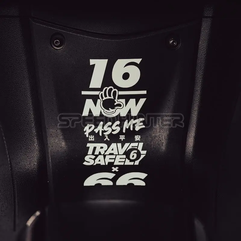 

Safe Travels Motorcycle Stickers Reflective DIY Personalized Motorbike Helmet Vinyl Decals Car Window Decoration Accessories