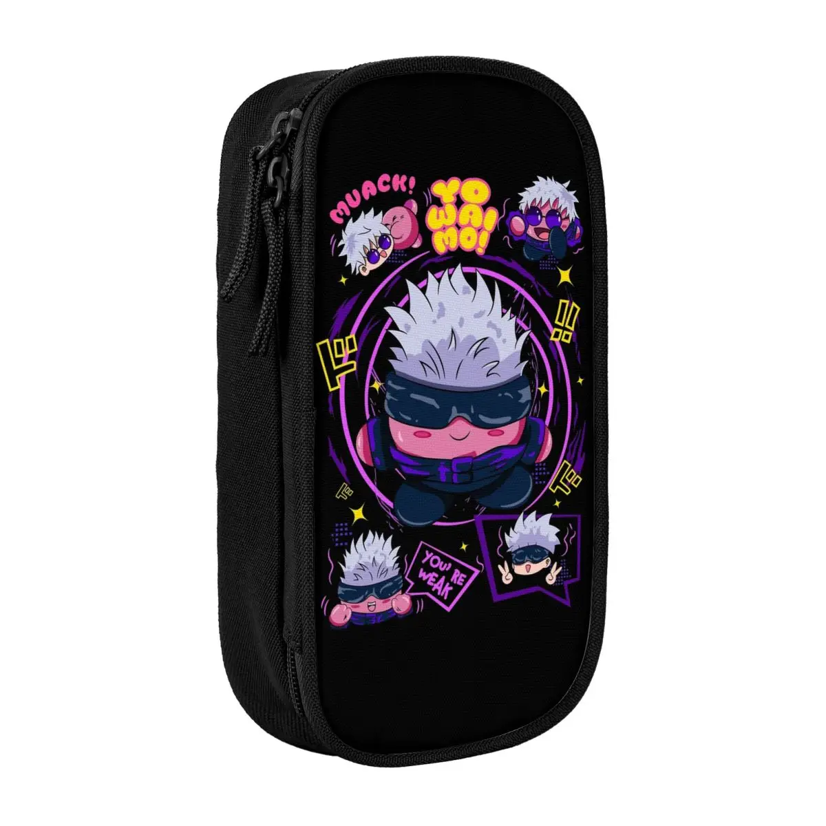 

Fun You're Weak Gojo Satoru JJK аниме пенал пеналы для ручек для студентов большие сумки для хранения офисный подарок канцелярские принадлежности