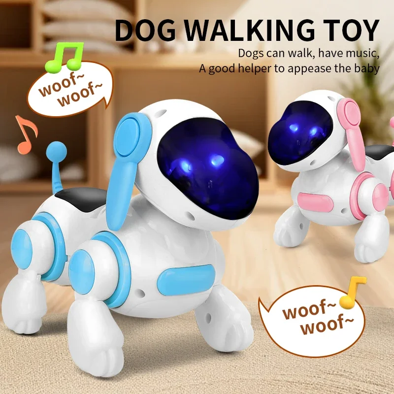 Robot Electronic Dog Robot Dog Stunt Walking Dancing Toy Intelligent Touch Remote Control Electric Pet for Children\'s Toys