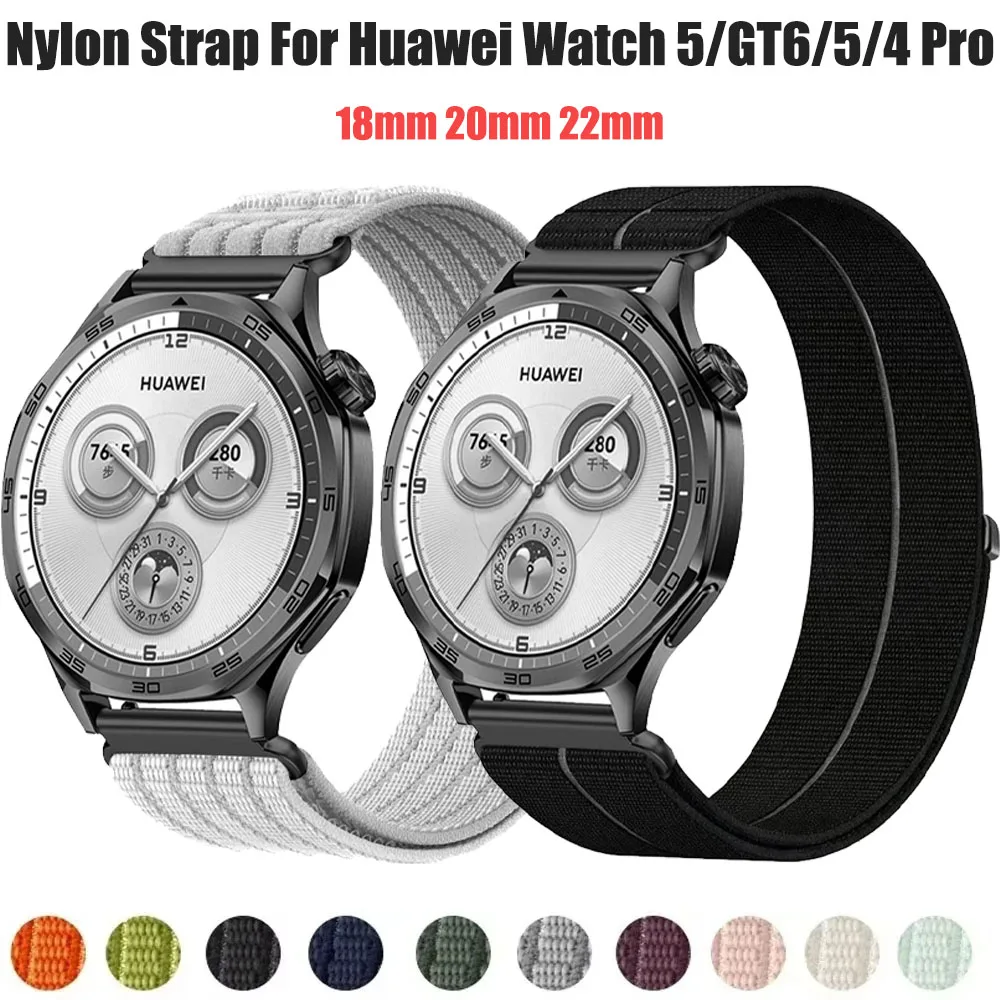 18mm 20mm 22mm Nylonarmband für Amazfit Balance 3 2 1/Active Max/2/3 Atmungsaktives Armband für Huawei Watch 5/GT6/5/4 Pro