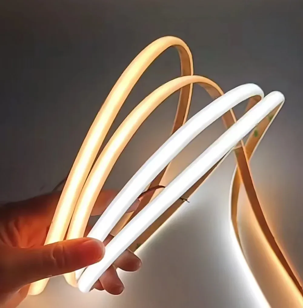 

Strip LED COB 5mm LEDs 384/m, Fleksibel Lembut DC12V/24V Bilah Lampu Putih Dingin Hangat Untuk Pencahayaan Dekorasi 3000K 4000K