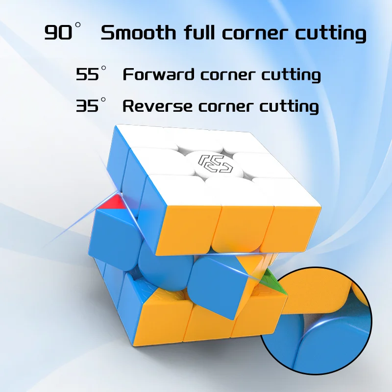 [Picube] ESCube EStar Air 3X3 Magnetic Magic Speed Cube Stickerless Professional Fidget Toys 3x3 ES Cubo Magico Puzzle