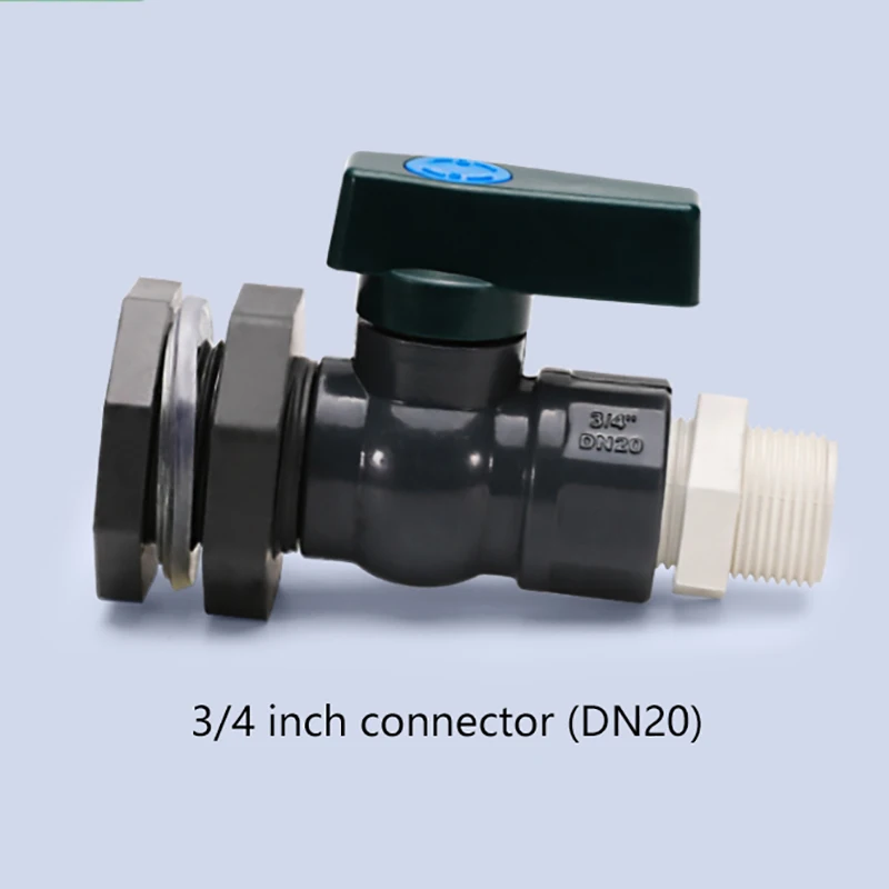 New PVC Rain Barrel Diverter Kit 3/4 Inch Rain Barrel Valve Rain Barrel Spigot Kit With Bulkhead Fitting Adapter