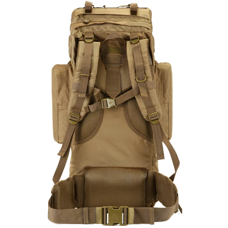 Bolsa de viaje militar de gran capacidad para hombre, mochila táctica de escalada de nailon de alta calidad, impermeable, para caza y Camping, XA865F, 70L