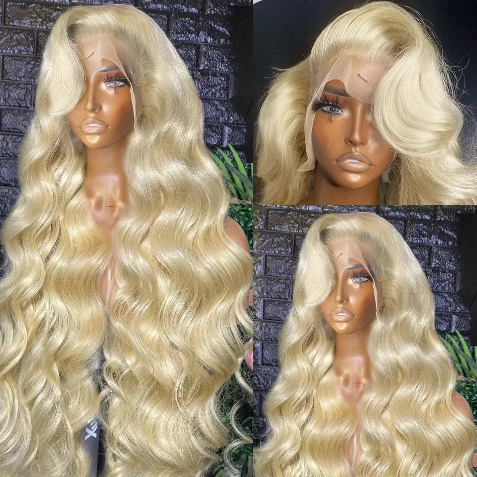 613 Hd Lace Frontal Wig 13x6 Body Wave Human Hair Wigs 30 Inch Honey Blonde Color Wig Brazilian 13x4 Lace Front Wigs For Women