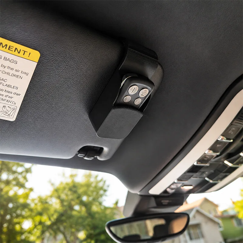 4-Button Garage Door Remote Control Clip 1Pcs Universal Car Sun Visor Holder Non-Slip Accessory for All Vehicles