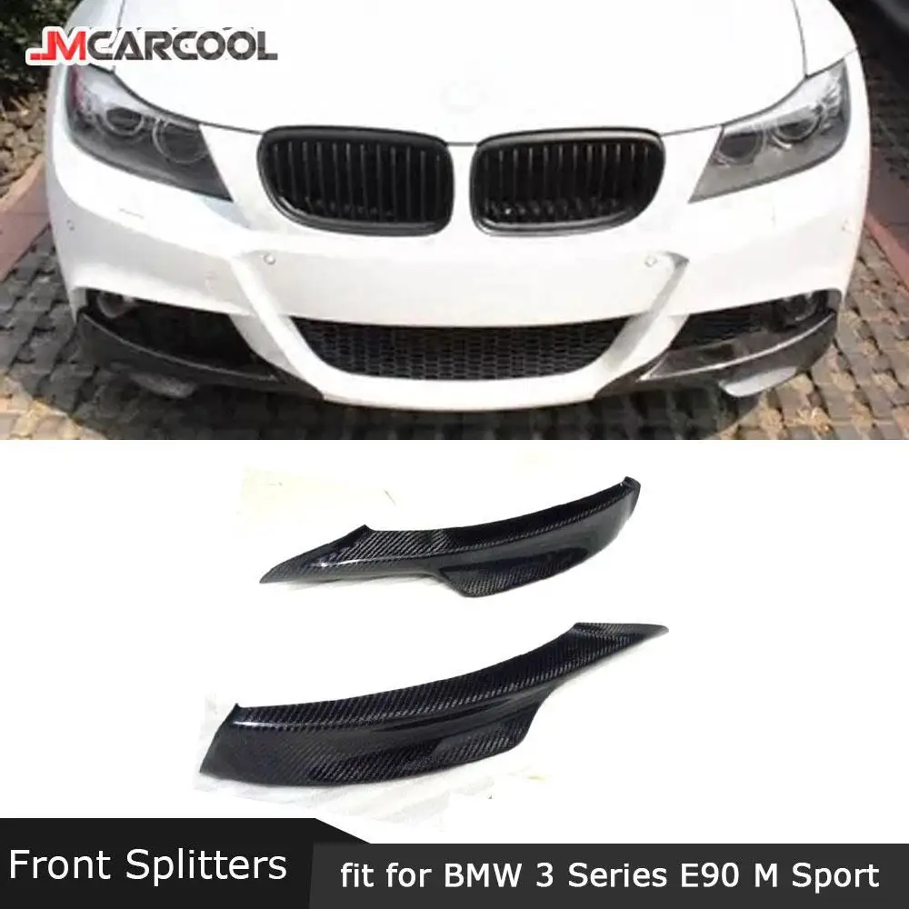 

JMCARCOOL For BMW 3 Series E90 M Sport M-Tech 2009-2012 Front Bumper Lip Splitters Carbon Fiber FRP Chin Aprons Flaps