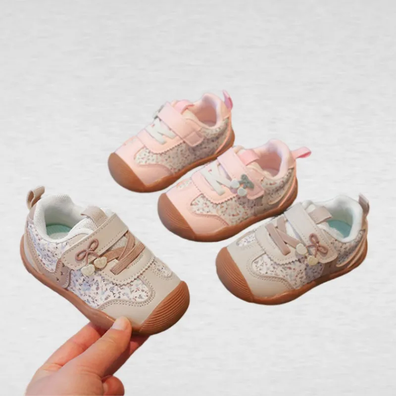 

Baby Girl's Walking Shoes Spring Autumn New Collection Baotou Children's Casual Shoes Princess Baby Shoes Kindergarten Shoes