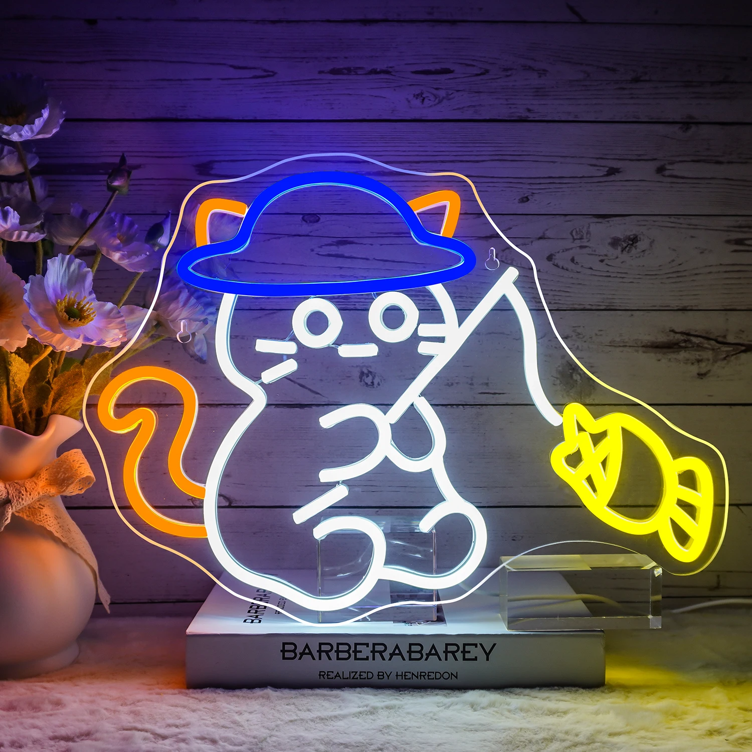 

Cat Fishing Neon Sign Led Wall Decor For Room Decoration Dimmable Lights Cute Signs For Fishing Gear Shop Fishing Club Bedroom