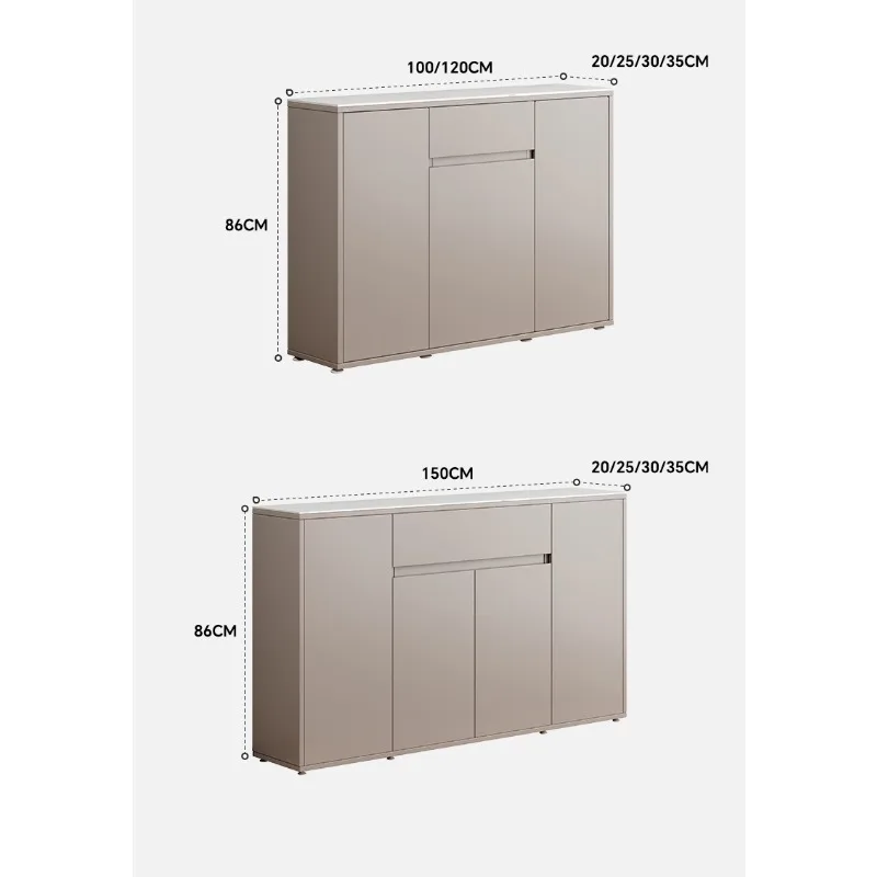 Kitchen ultra-thin sideboard, narrow wall cabinet, storage cabinet, modern and simple narrow sideboard, living room storage wall