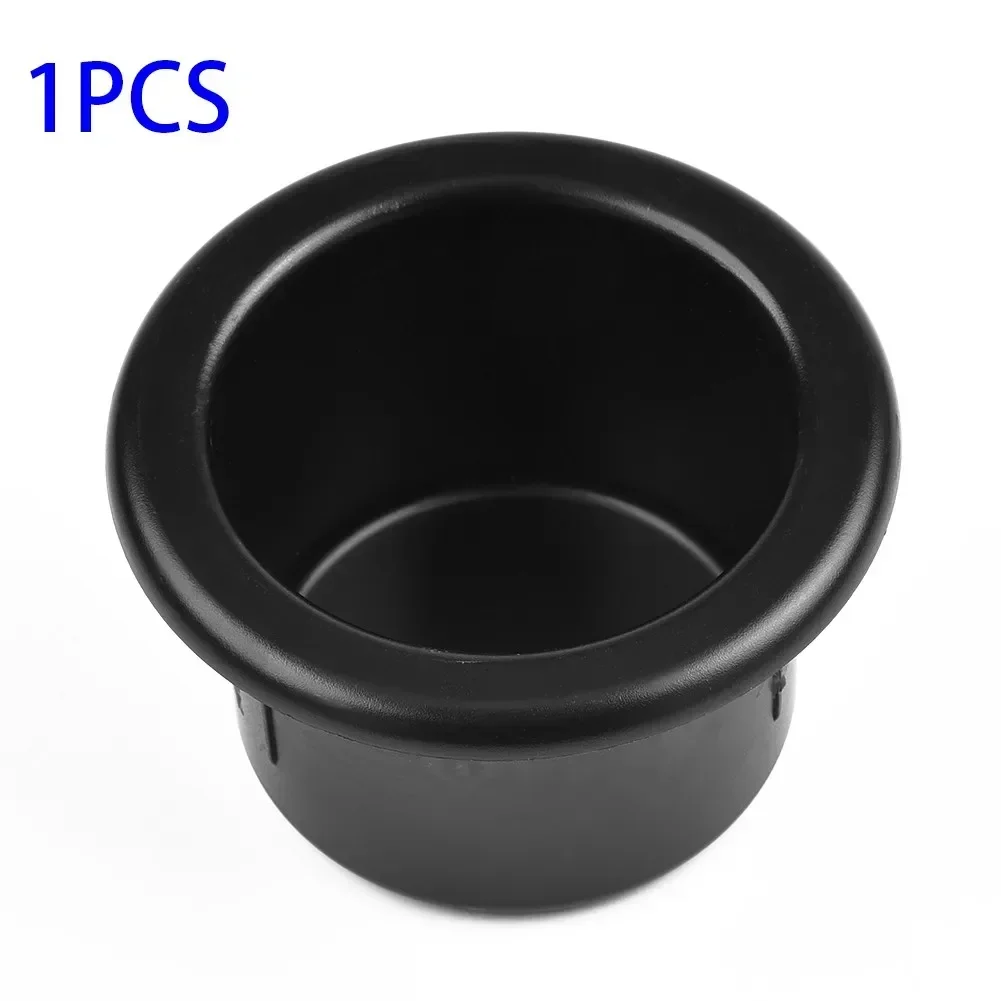 1x Black Car Cup Water Drink Holder Recessed For RV/Car/Marine/Boat/Trailer Plastic Cup Holder Interior Accessories