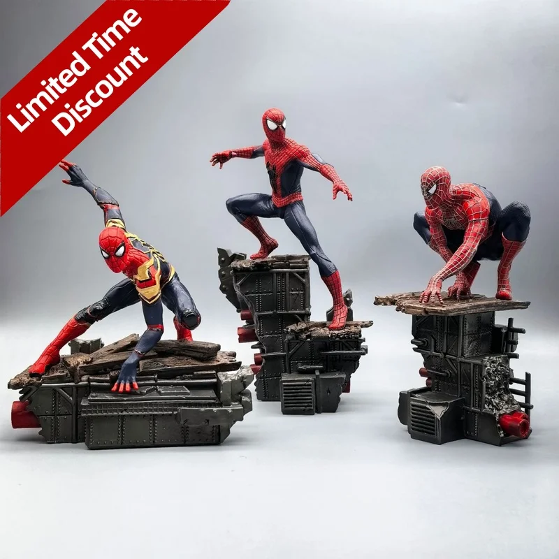 

23cm Spider Man Figure Spiderman Anime Figurine Pvc Model Collection Statue Desk Decoration Dolls Children Toys Halloween Gifts