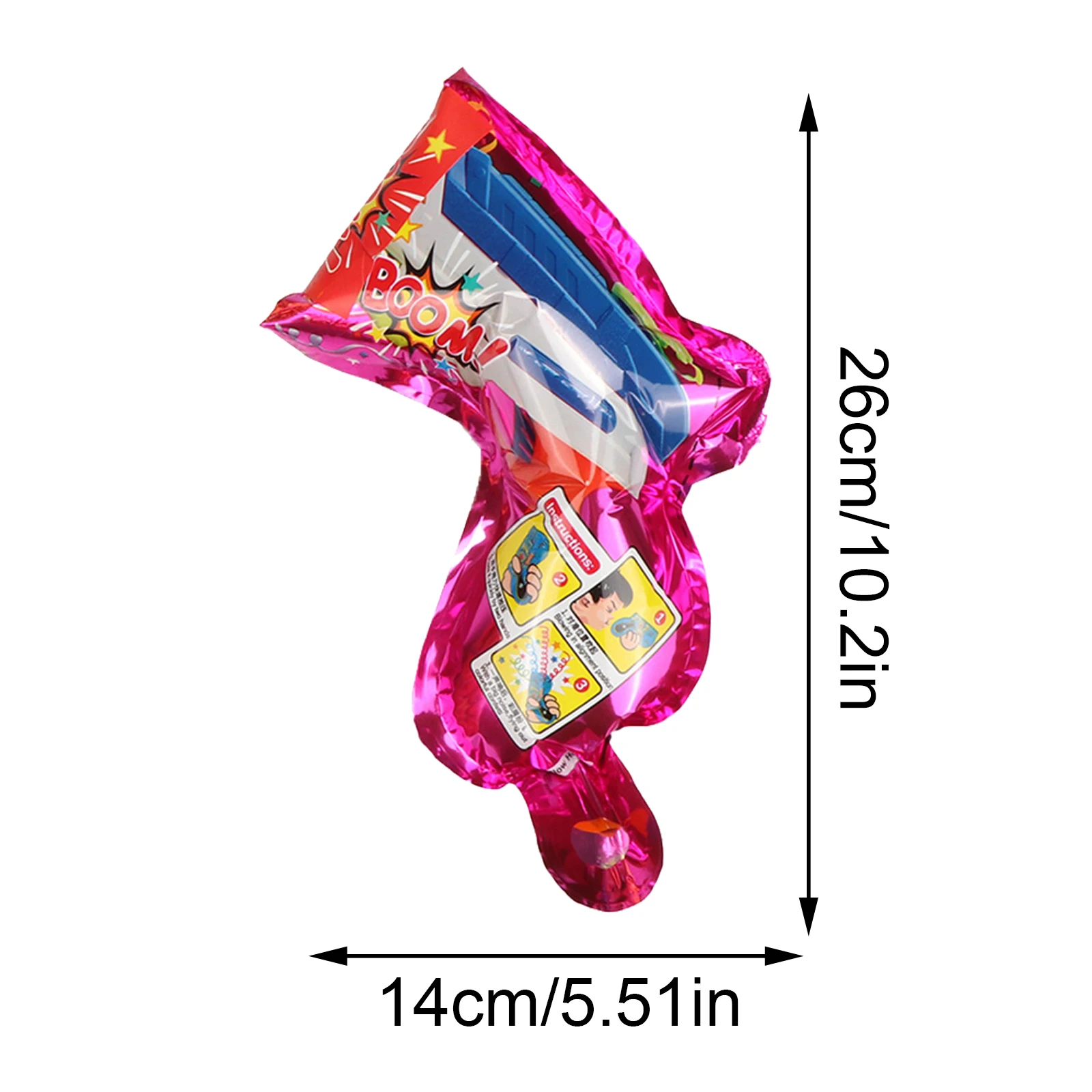 Handheld Confetti Cannon Aluminum Film Multicolor 10/20Pcs Atmosphere Festival Inflatable Toys For Wedding Birthday Graduation