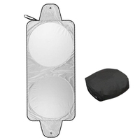 Folding Car Front Windshield Windscreen Sun Shade Block Cover Sun Visor 160X86cm