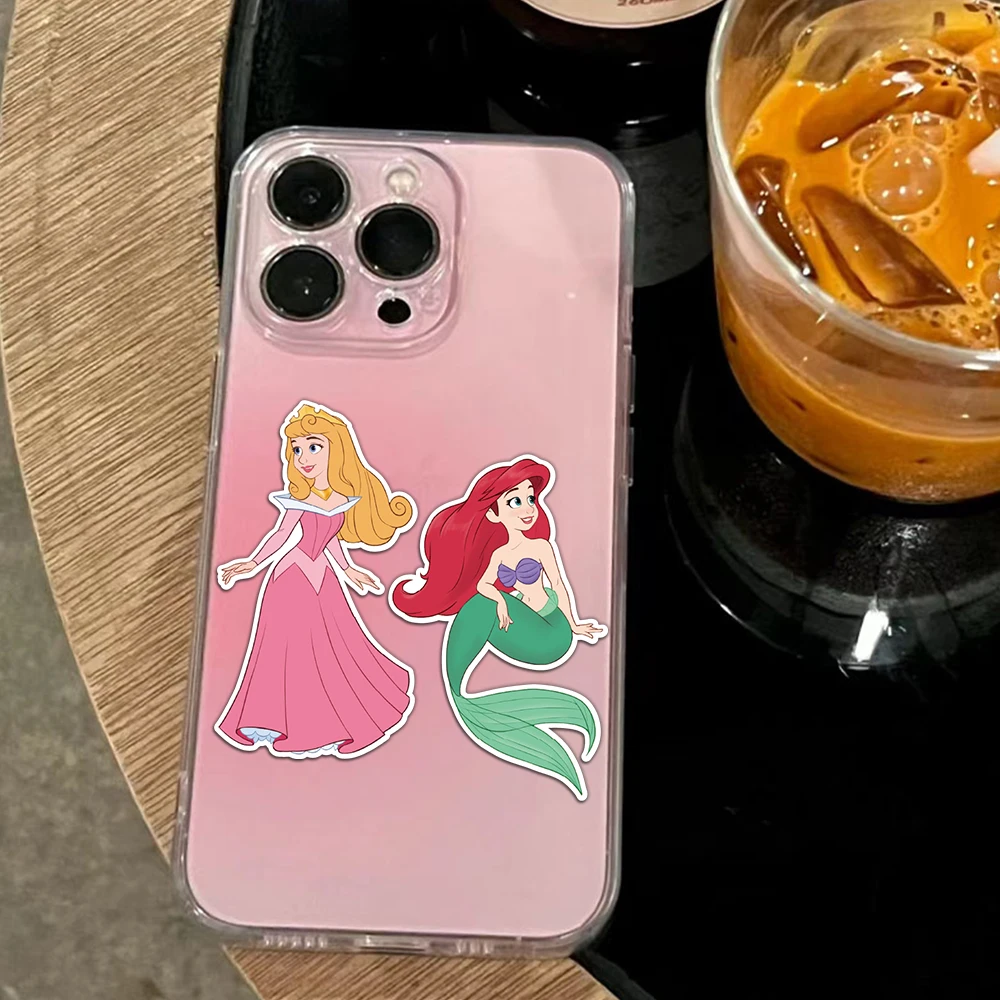 8PCS Beautiful Princess Face Changing Stickers DIY Account Materials Phone Cases Laptops Suitcases Water Cups Waterproof Sticker