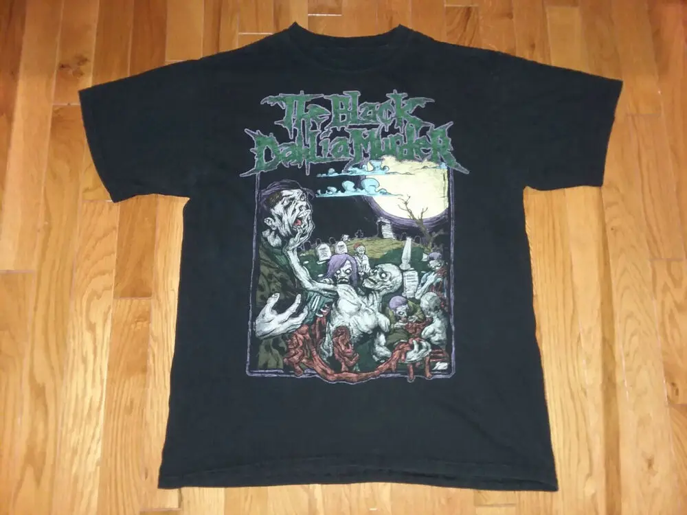 Vintage 90s THE BLACK DAHLIA MURDER Band Black Unisex T-Shirt