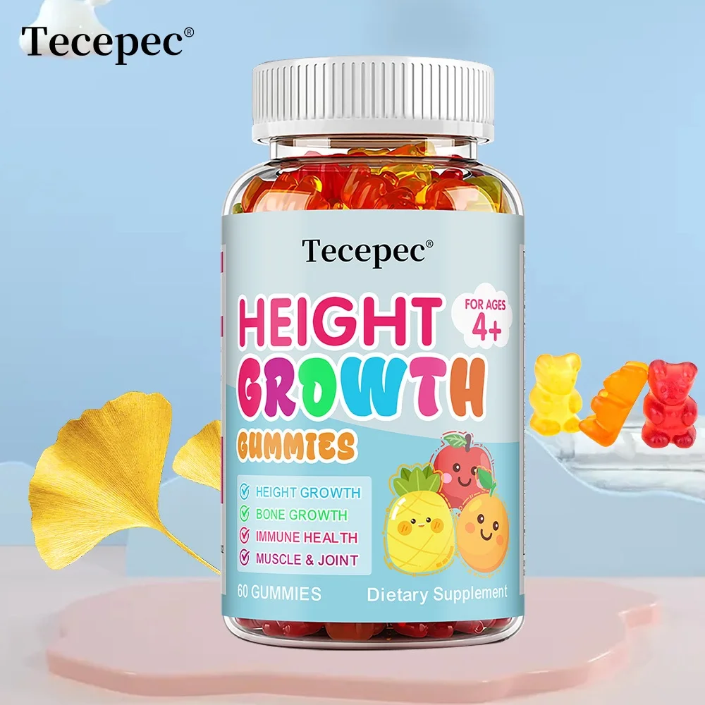 Calcium Height Growth Gummies - Support Height Growth, Bone Growth, Immune, Muscle Function, Joint Health