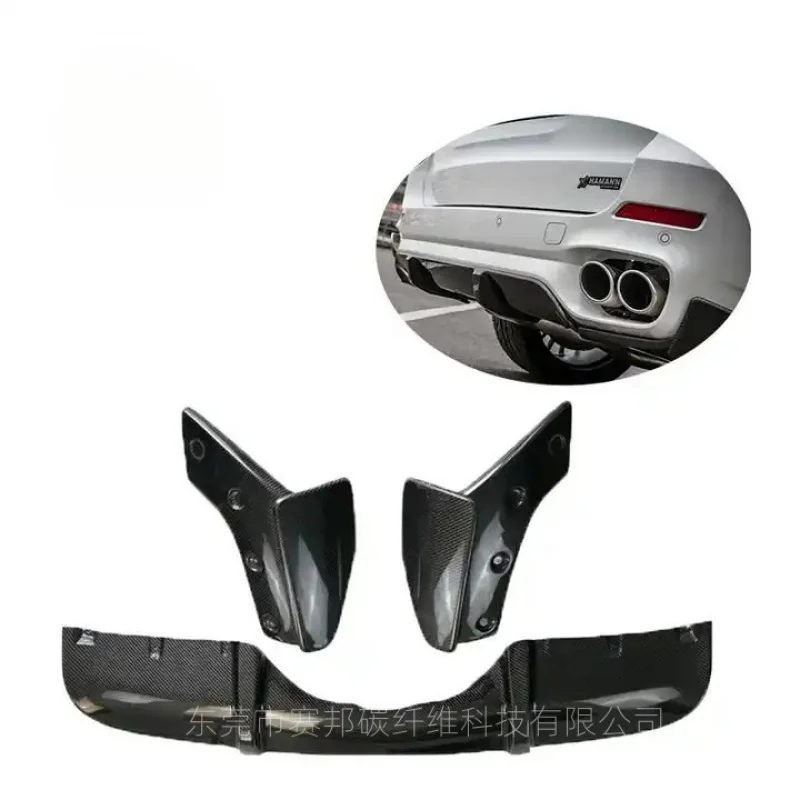 

ApplicableF15 X5 MPSporty Style Carbon Fiber Rear Lip Bumper Mudguard Rear Spoiler