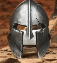 European and American Retro Stainless Steel Ring Spartan Mask Titanium Steel Ring Armor Warrior Mask Men's Ring