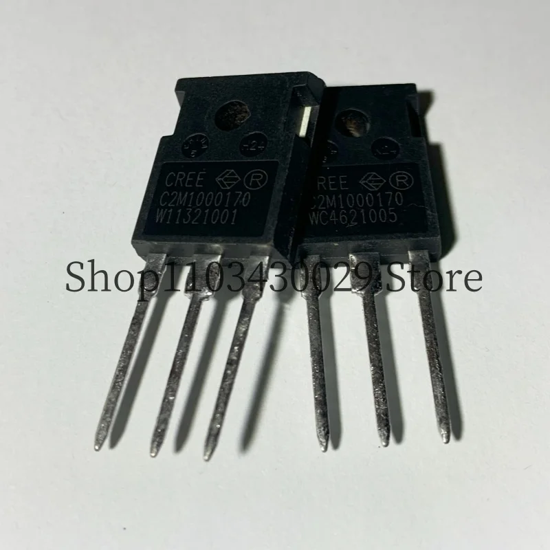 10Pcs New Original C2M1000170D C2M1000170 TO-247-3 5A 1700V Silicon Carbide Power MOSFET Transistor