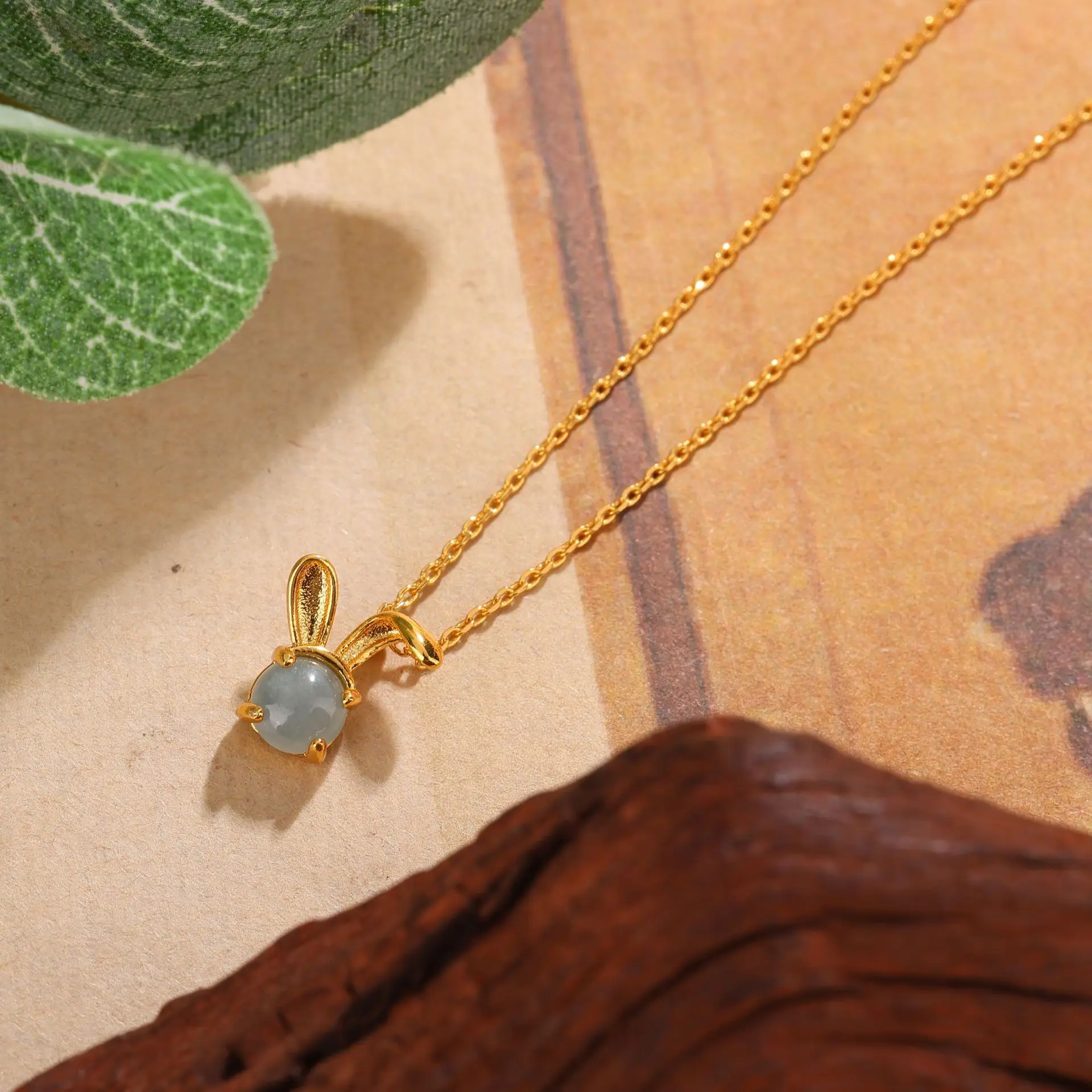 New-Style Copper Pendant with Little Rabbit & Heart Design