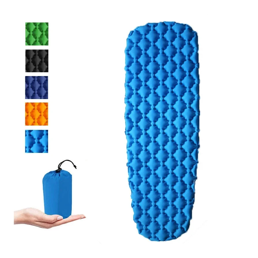 40d Nylon Outdoor Sleeping Pad Air Mattress Waterproof And Insulated Self Inflating Camping Mat For Camping And Hiking