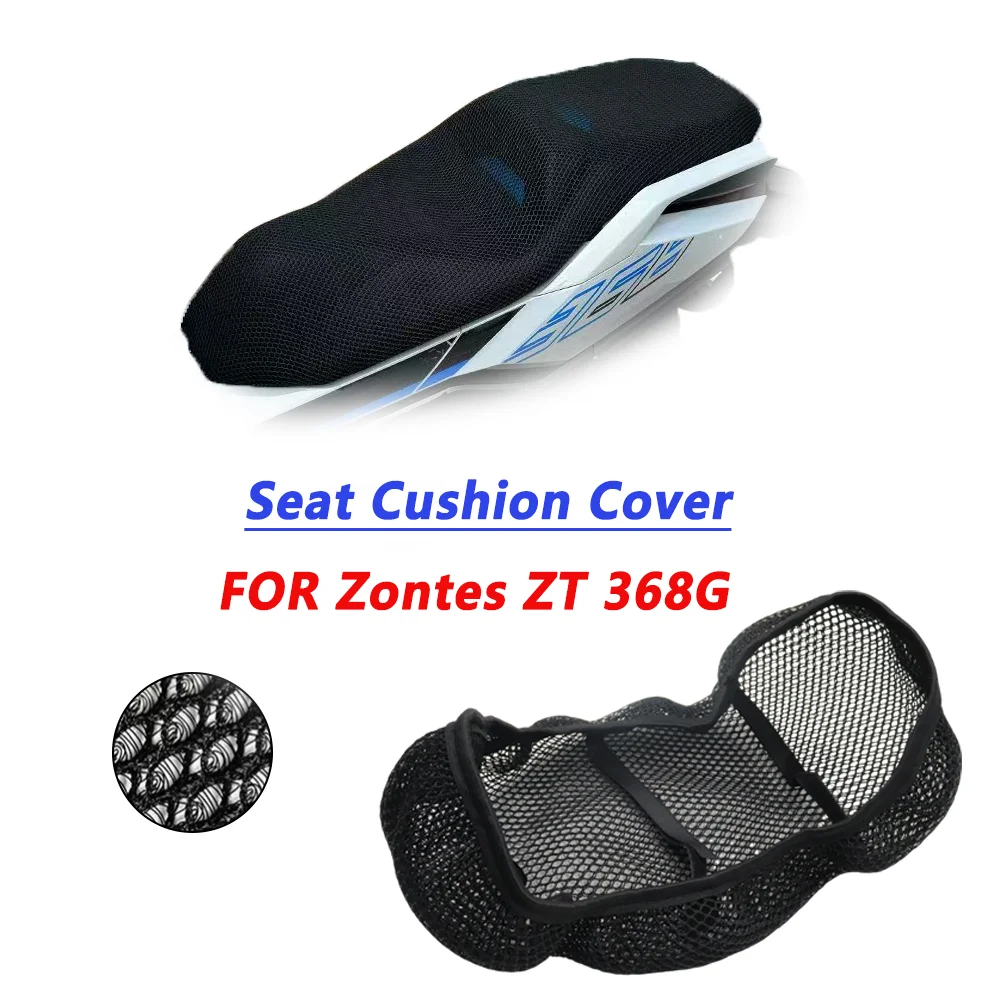 For Zontes ZT 368G  ZT368G Motorcycle Honeycomb Mesh Seat Cover Insulated Breathable Anti-Slip Waterproof Cushion Cover