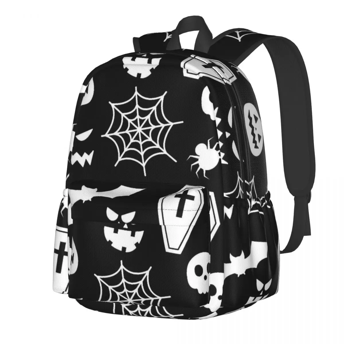 

Halloween Print Large Capacity Student Backpack Casual Fashion School Bag Travel Rucksack