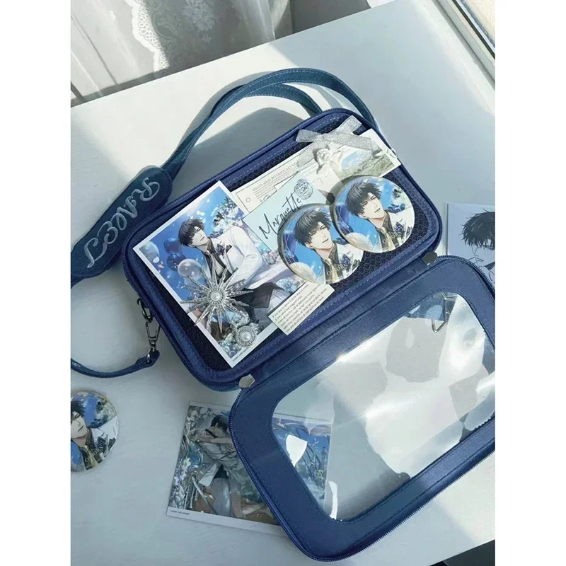 HAEX Y2K Women Bags Fashion Moto Style Aesthetic Ita Bags Subculture Individuality Transparent DIY shoulder Bolsas Femininas