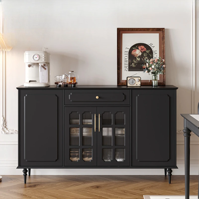 

Black Luxury Sideboards Living Room Mid Century Wood Display Sideboards Kitchen Cabinets Muebles De Cocina Home Furniture MR50CJ