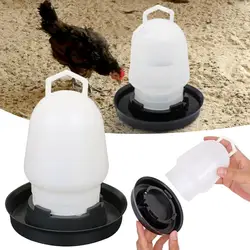 Poultry Automatic Drinker Bucket Chicken Feeder Barrel Bucket Water Supply Farm Quail Water Chicken Coop Drinking A0P7