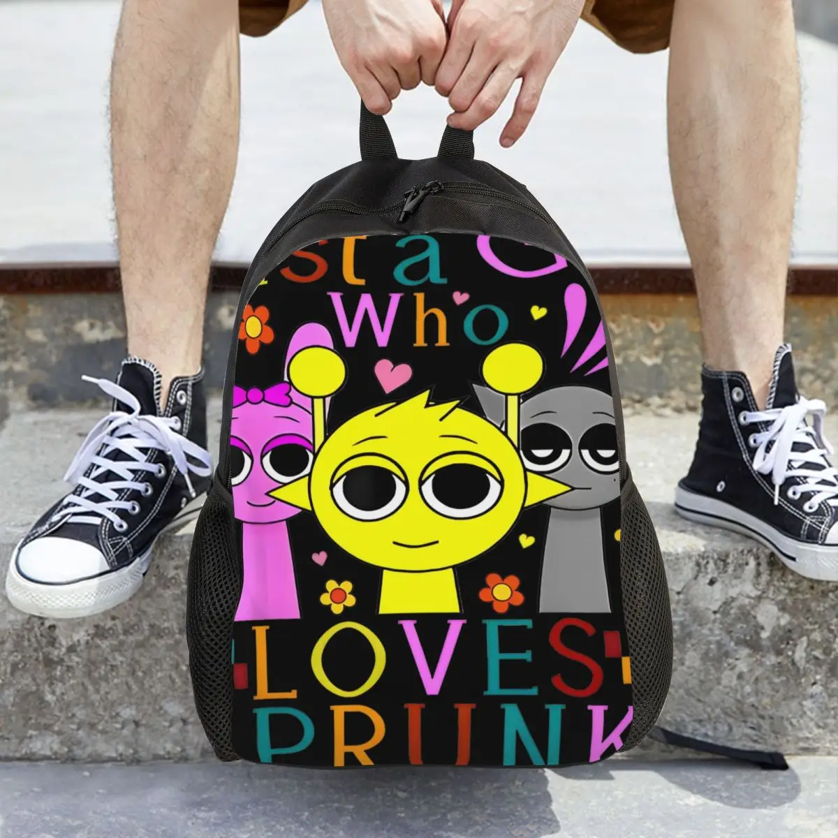 

Забавный рюкзак «Просто девочка, которая любит Sprunki» для мужчин и женщин, студенческий подростковый рюкзак для пешего туризма, путешествий, колледжа, холщовые сумки, спортивные сумки