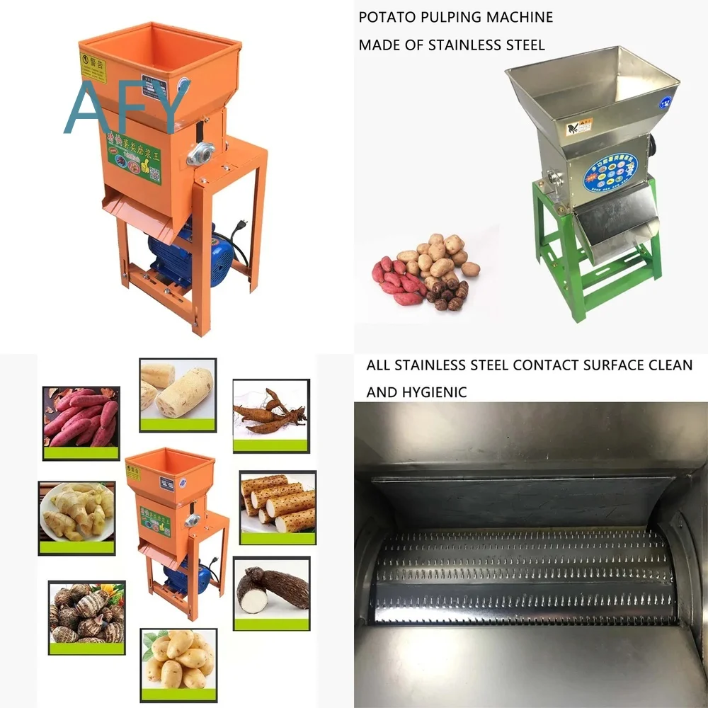 Stainless Steel Powder Grinder for Commercial Use Potato Pulping Machine Multifunctional Food Processing Equipment for