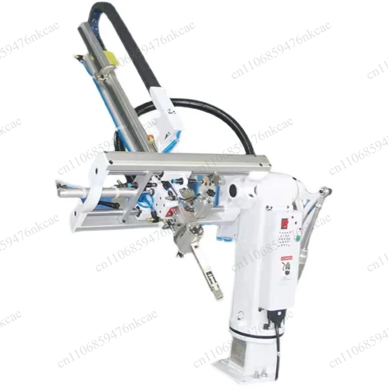Injection molding machine robot cantilever take double arm automation